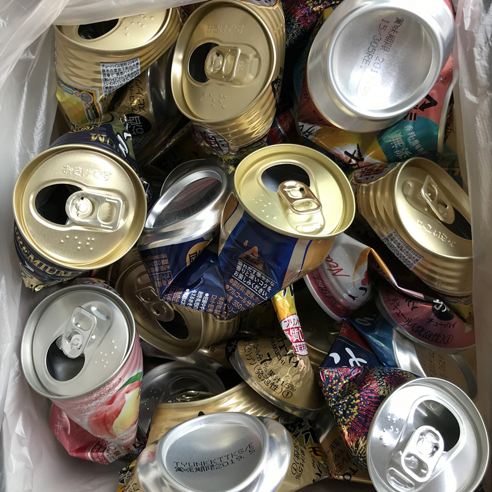 鉄/非鉄（メタル）買取のアイチ商会アルミ缶の買取写真